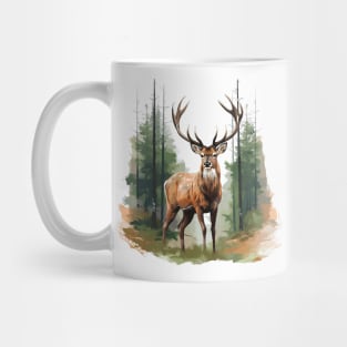 Deer And Forest Mug